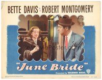 3e541 JUNE BRIDE LC #4 '48 Bette Davis & Robert Montgomery in the happiest hit of their lives!