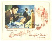 3e580 MAGNIFICENT OBSESSION LC '35 Robert Taylor with stricken Irene Dunne & in happier times!