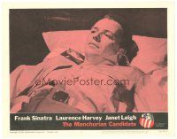 3e590 MANCHURIAN CANDIDATE LC #4 '62 close up of Frank Sinatra on bed, John Frankenheimer