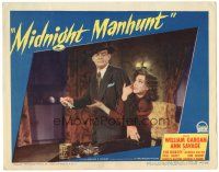 3e608 MIDNIGHT MANHUNT LC #1 '45 sexy Ann Savage tries to get paper back from William Gargan!
