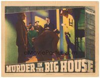 3e630 MURDER IN THE BIG HOUSE LC '42 Van Johnson & men watch guy turn on electric chair!