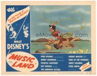3e636 MUSIC LAND LC #4 '55 Disney cartoon, great image of Pecos Bill swinging lasso on horseback!