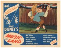 3e634 MUSIC LAND LC #5 '55 Disney cartoon, best baseball close up from Casey at the Bat!