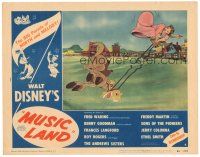 3e637 MUSIC LAND LC #6 '55 Disney cartoon, great image of cowgirl getting bucked off horse!