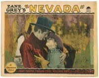 3e652 NEVADA LC '27 Zane Grey, great romantic c/u of Gary Cooper about to kiss Thelma Todd!