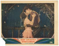 3e670 NOT EXACTLY GENTLEMEN LC '31 great close up of Victor McLaglen kissing pretty Fay Wray!