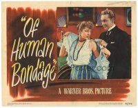 3e672 OF HUMAN BONDAGE LC '46 Paul Henreid helps Eleanor Parker with her dress, Somerset Maugham