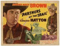 3e087 PARTNERS OF THE TRAIL TC '44 cowboys Johnny Mack Brown & Raymond Hatton!