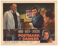 3e715 POSTMARK FOR DANGER LC #3 '55 Robert Beatty & doctor look at Geoffrey Keen with clue!