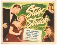 3e111 STAGE STRUCK TC '48 Kane Richmond, Audrey Long, true story of thousands of missing girls!