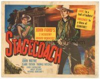 3e112 STAGECOACH TC R48 art of John Wayne with gun & rifle, different from the original!
