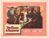 3e884 THIS WOMAN IS DANGEROUS LC #1 '52 Joan Crawford, Dennis Morgan & cast with sickly person!
