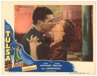 3e914 TULSA LC #6 '49 romantic close up of beautiful Susan Hayward kissing Robert Preston!