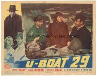 3e922 U-BOAT 29 LC '39 Michael Powell & Emeric Pressburger, Conrad Veidt on submarine w/Navy men!