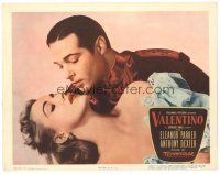 3e934 VALENTINO LC #7 '51 romantic c/u of sexy Eleanor Parker & Anthony Dexter as Rudolph