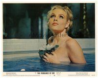 3e937 VENGEANCE OF SHE LC #2 '68 Hammer fantasy, close up of sexy naked Olinka Berova in bath!