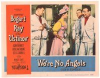3e960 WE'RE NO ANGELS LC #2 '55 Humphrey Bogart, Aldo Ray, Peter Ustinov & Gloria Talbott!