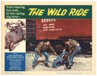 3e972 WILD RIDE LC #4 '60 close up of thugs beating up guy by railroad tracks, cool border art!