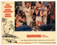 3e974 WINNING LC #1 '69 Paul Newman, Joanne Woodward & Robert Wagner after they won the race!
