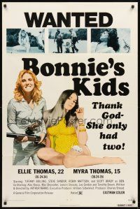 3g109 BONNIE'S KIDS 1sh '73 Tiffany Bolling, Robin Mattson, thank God she only had two!
