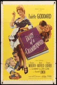 3g200 DIARY OF A CHAMBERMAID 1sh '46 very true confessions of sexy untrue Paulette Goddard!