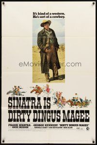 3g207 DIRTY DINGUS MAGEE 1sh '70 full-length image of Frank Sinatra as dirty cowboy!