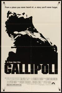 3g269 GALLIPOLI 1sh '81 Peter Weir directed classic, Mark Lee, Mel Gibson!