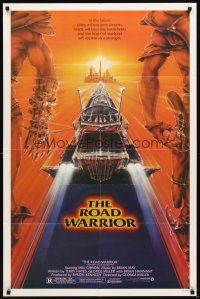 3g492 MAD MAX 2: THE ROAD WARRIOR 1sh '82 Mel Gibson returns as Mad Max, art by Commander!
