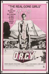 3g505 MAN FROM O.R.G.Y. 1sh '70 he's a new kind of agent that makes his best contacts in bed!