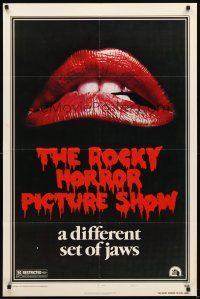 3g716 ROCKY HORROR PICTURE SHOW style A 1sh '75 classic lips image, different set of jaws!