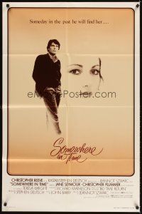 3g801 SOMEWHERE IN TIME 1sh '80 Christopher Reeve, Jane Seymour, cult classic!