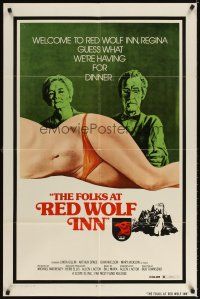 3g877 TERROR AT RED WOLF INN 1sh '72 cannibals, guess what we're having for dinner!