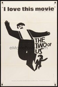 3g917 TWO OF US 1sh '67 wonderful art of Michel Simon & young boy by Saul Bass!