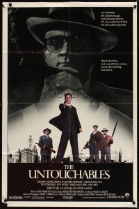 3g922 UNTOUCHABLES 1sh '87 Kevin Costner, Robert De Niro, Sean Connery, Brian De Palma!