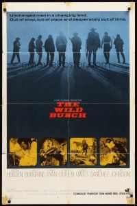 3g974 WILD BUNCH int'l 1sh '69 Sam Peckinpah cowboy classic, William Holden & Ernest Borgnine!