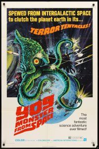 3g991 YOG: MONSTER FROM SPACE 1sh '71 it was spewed from intergalactic space to clutch Earth!