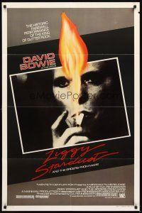 3g997 ZIGGY STARDUST & THE SPIDERS FROM MARS 1sh '83 David Bowie, D. A. Pennebaker directed!