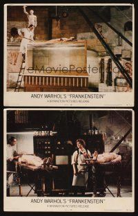 3h858 ANDY WARHOL'S FRANKENSTEIN 2 LCs '74 Paul Morrisey, Udo Kier with naked bodies in lab!