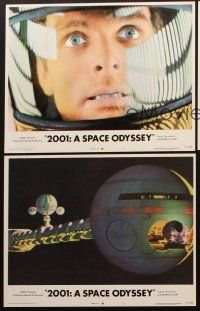 3h796 2001: A SPACE ODYSSEY 3 LCs R72 Stanley Kubrick, cool images of astronauts & outer space!