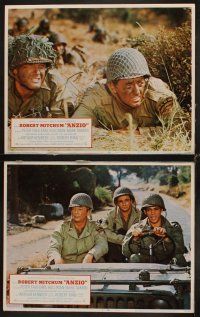 3h059 ANZIO 8 LCs '68 Edward Dmytryk's Lo Sbarco di Anzio, Robert Mitchum, Peter Falk, WWII!
