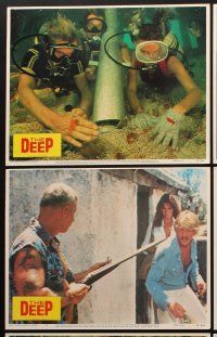3h008 DEEP 12 LCs '77 Jacqueline Bisset & Nick Nolte with find treasure in the ocean, Peter Yates!