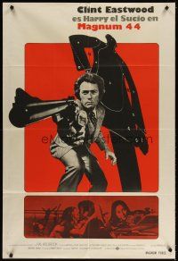 3j344 MAGNUM FORCE Argentinean '74 Clint Eastwood is Dirty Harry pointing his huge gun!