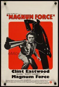 3j335 MAGNUM FORCE Belgian '73 Clint Eastwood is Dirty Harry pointing his huge gun!