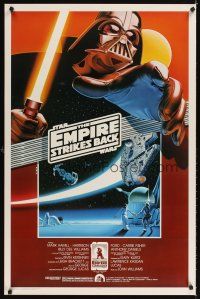 3j117 EMPIRE STRIKES BACK Kilian 1sh R90 George Lucas sci-fi classic, cool artwork by Noble!