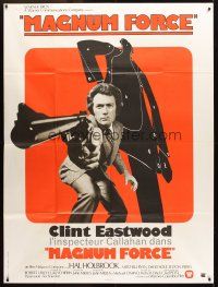 3j332 MAGNUM FORCE French 1p '73 Clint Eastwood is Dirty Harry pointing his huge gun!