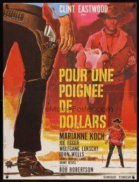 3j184 FISTFUL OF DOLLARS French 23x32 '66 Sergio Leone's Per un Pugno di Dollari, Tealdi art!