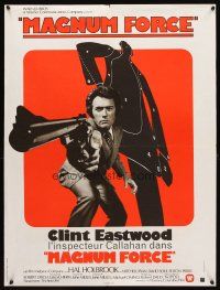 3j333 MAGNUM FORCE French 23x32 '74 Clint Eastwood is Dirty Harry pointing his huge gun!