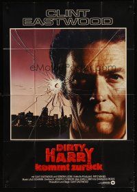 3j388 SUDDEN IMPACT German 33x47 '83 Clint Eastwood is at it again as Dirty Harry, great image!
