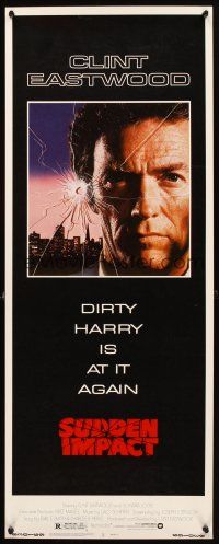 3j381 SUDDEN IMPACT insert '83 Clint Eastwood is at it again as Dirty Harry, great image!