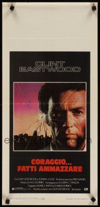 3j386 SUDDEN IMPACT Italian locandina '83 Clint Eastwood as Dirty Harry, great image!